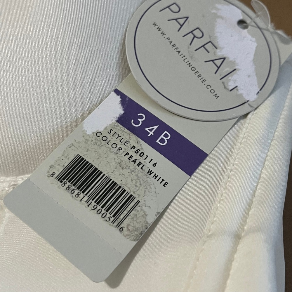 Parfait 34B NWT White Strapless Longline Corset Bra Pearl White - Picture 8 of 10